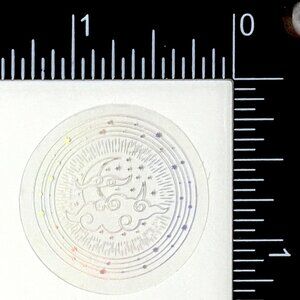 🌀10/$10🌀 Silver Celestial Holographic Translucent Waterproof Vinyl Sticker